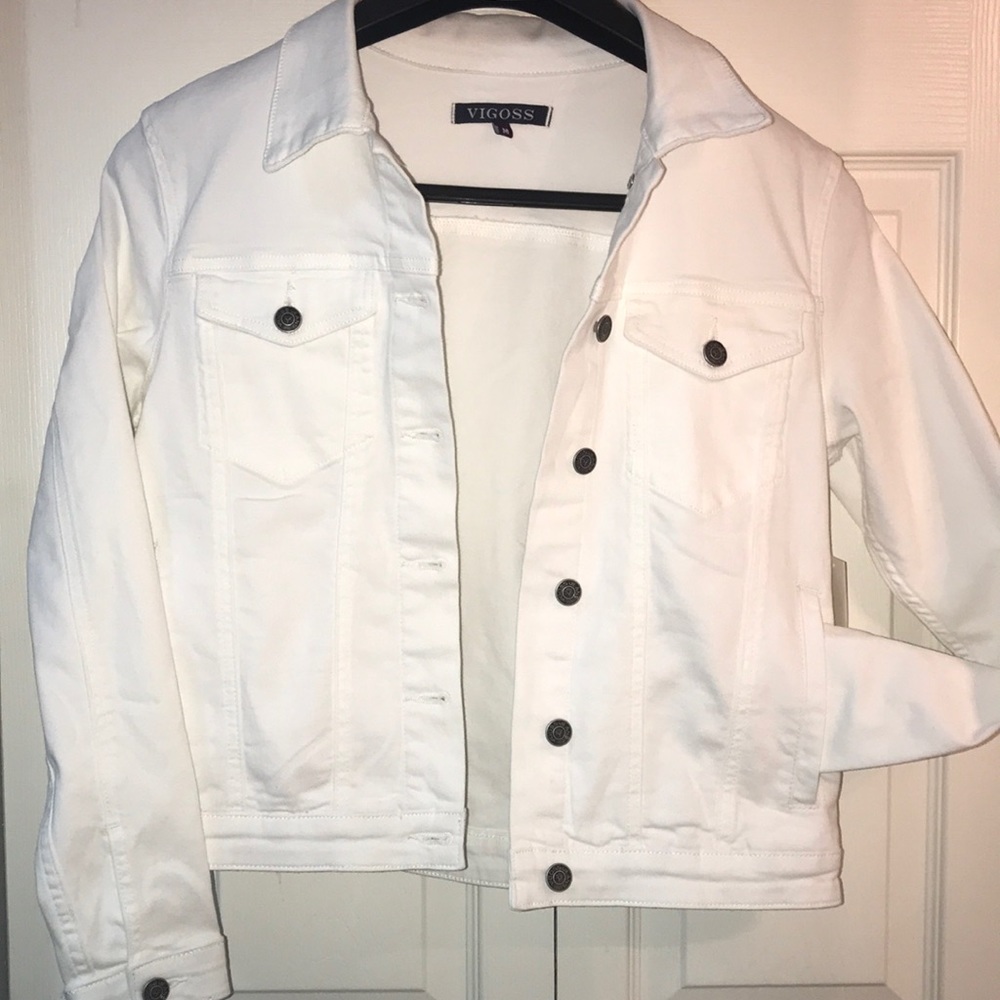VIGOSS White Jean Jacket NWT